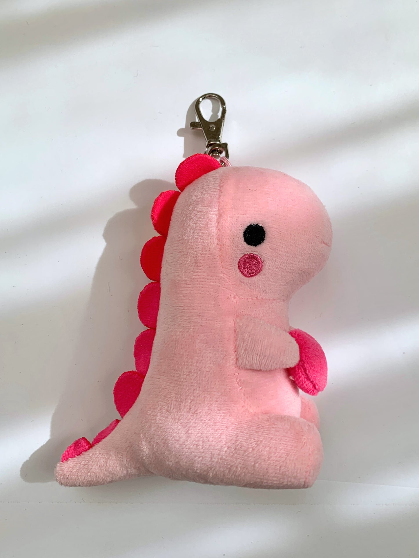 Heart Dinosaur Plush Keychain