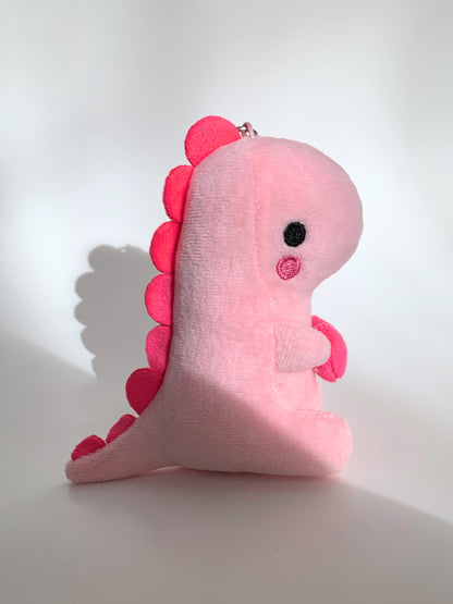 Heart Dinosaur Plush Keychain